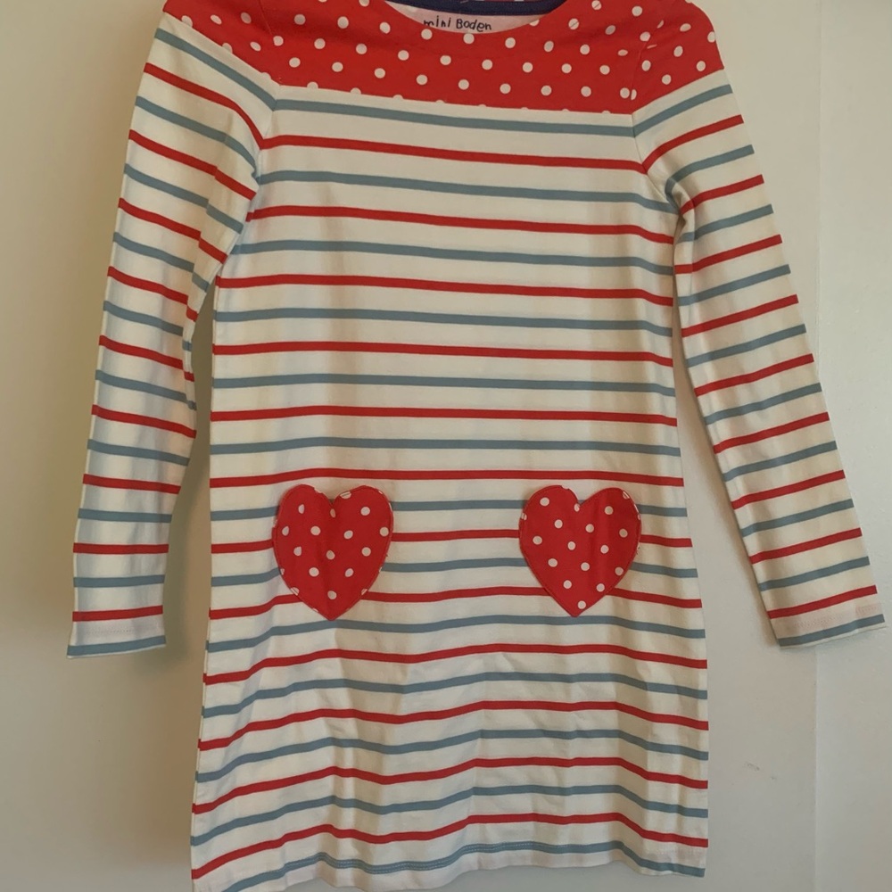 Mini Boden NWT - Red Polka Dot Dress size 9-10